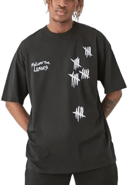 BoohooMAN Men's Tall Oversized Korn License T-Shirt