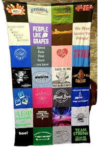 MyT-ShirtBlanket.com College Dorm Twin T-Shirt Blanket