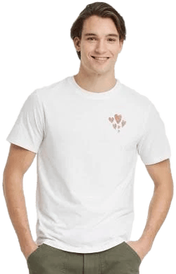 Goodfellow & Co. Men's Feather Heart Graphic T-Shirt