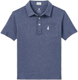 Johnnie-O Boys Heathered Original Short Sleeve Polo Shirt