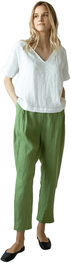 Women's Minimalist Linen Loose Shirt