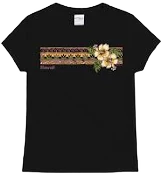 Crazy Shirts Banded Hibiscus Crewneck T-Shirt