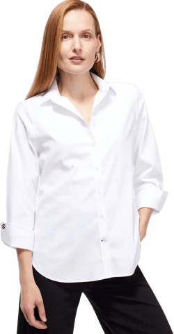 Chico's Women's 3/4 Sleeve No Iron Stretch Shirt