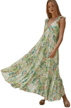 Softly Blooming Maxi Dress