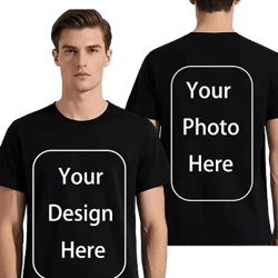 Custom Cotton T-shirt Front and Back Design
