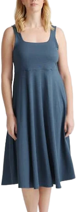 Quince Women's Flowknit Breeze Fit & Flare Dress