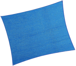 7' x 9' Rectangle Sun Shade Sail Canopy UV Block Fabric Shelter Cloth Screen Awning for Outdoor Patio Garden - 185 GSM, 96% UV Block, Heavy Duty, Customized, Blue