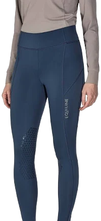 Equiline EdodieK Women's Knee Grip Riding Leggings | Equiluxe Tack Diplomatic Blue / L