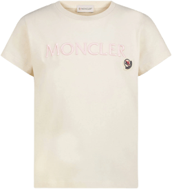 Moncler Kids Enfant Embroidered-Logo Cotton T-Shirt