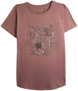 maurices Women's Classic Fit Floral Graphic Tee