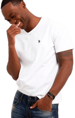 U.s. Polo Assn Men's. Short Sleeve V-Neck Tee