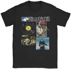 senzeda Limp Bizkit Band T-shirts for Men and Women Novelty Pure Cotton Tee Crewneck Short Sleeve T Shirts Printed Clothing, Adult Unisex, Size: 3XL