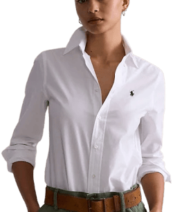 Polo Ralph Lauren Women's Stretch Slim Fit Cotton Shirt