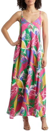 Tahari ASL Printed Maxi Sundress