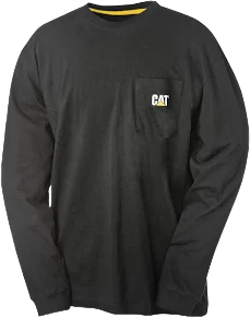 CAT Men's Trademark Pocket Long Sleeve T-Shirt