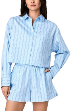 French Connection Women's Lorenzo Stripe Cropped T-shirt