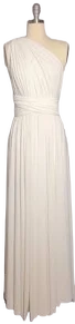 Floor Length Convertible Infinity Ball Gown with Multiway Wrap