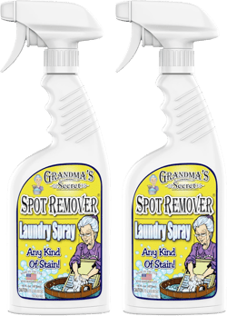 Grandma's Secret Spot Remover Laundry Spray - Chlorine, Bleach and Toxin-Free Fabric Stain Remover for Clothes - Removes Oil, Paint, Blood and Pet Stains - 16 Oz, 2 Pack 16.00 Fl Oz (Pack of 2) Spot Remover
