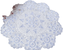 Damanni White Cotton Handmade Crochet Lace Tablecloth Doilies,Round,31 Inch 31" (Round) White