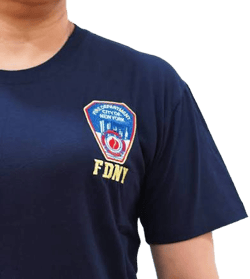 Stars & Stripes FDNY Logo T-Shirt