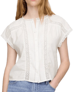Gap Women's Lace Ruffle Top