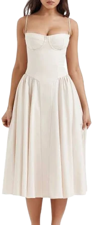 House OF CB Samaria Corset Fit & Flare Dress