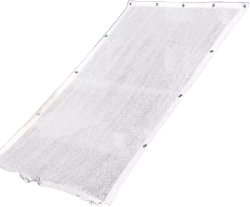 HM&DX Shade Netting with Grommets,50% Outdoor Sunblock Shade Cloth, UV Resistant Insulation Shade Cloth for Pergola Greenhouse Plants Growing Chicken Coop(2x5m(6.6x16.4ft), White)