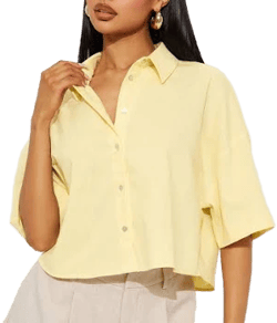 Fashion Nova Women's Adaline Linen Shirt