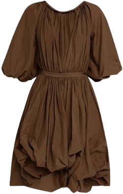 Philosophy Di Lorenzo Serafini Women's Plunging Puff-Sleeve Balloon Dress