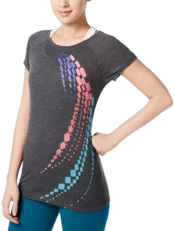 Ideology Womens Graphic Burnout T-shirt Size Xx-large