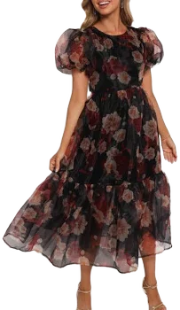 Petal & Pup Women's Elspeth Floral Midi Dress