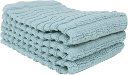 Ritz Royale Collection 100% Combed Terry Cotton, Highly Absorbent, Kitchen Dish Cloth Set, 13-3/4" x 12", 3-Pack, Solid, Dew