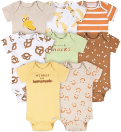 Onesies Brand Unisex-Baby 8-Pack Neutral Peeling Good Short Sleeve Onesies Bodysuits