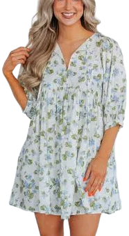Linden Floral Babydoll Dress