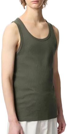 UNIQLO Men's Dry Color Ribbed Tank Top