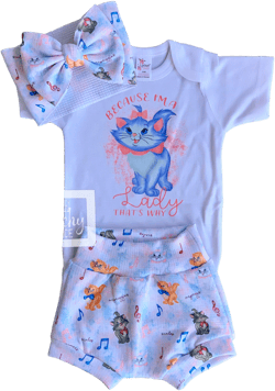 Baby Full Outfit Set / Toddler Full Outfit Set / Trendy Baby Clothes / AristoCats Baby Clothing Set