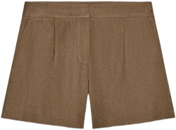 Zara Women's Linen Pleated Shorts