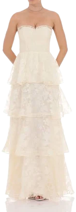Floral Smocked Ruffle Maxi Dress
