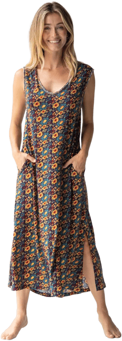 Hangout Cotton Floral Midi Dress
