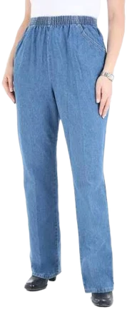 Chic Women's Comfort Collection Scooter Elastic Waist Pants