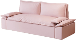 NicBex 70.1 Inch Loveseat,Modern Convertible Sleeper Loveseat Sofa with Side Storage,Velvet 2-Seater Couch for Living Room,Pink