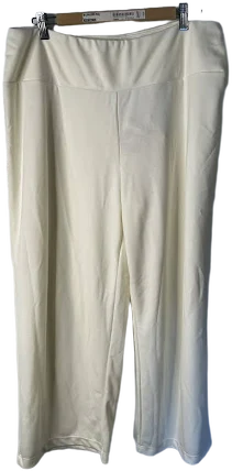 Susan Graver Women's Plus Size Pull On Wide Leg Pants
