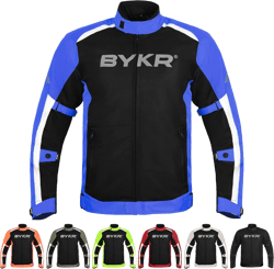 BYKR Mesh Motorcycle Jacket For Men Dual Sports Adventure Breathable Riding Protective Motorbike Jackets Enduro CE Armored
