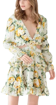 Floral Ruffle Dress