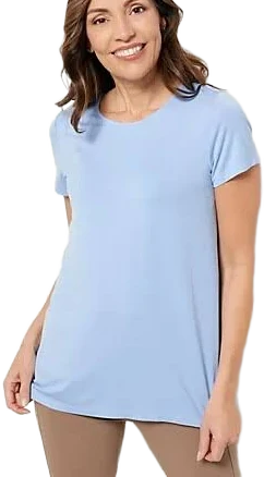 Susan Graver Weekend Cool Touch Short Sleeve Top