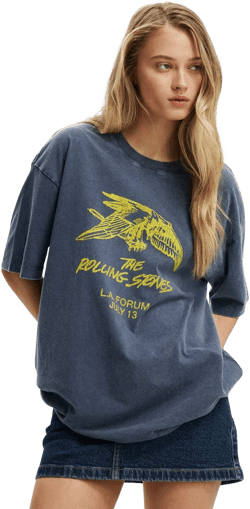 Cotton On Women The Lcn Music Boxy Graphic Tee