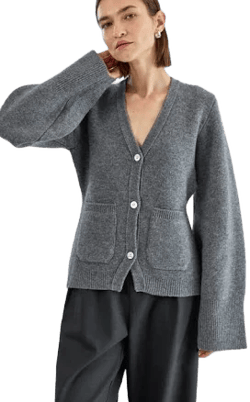 Almina Concept Women's V Neck Cardigan