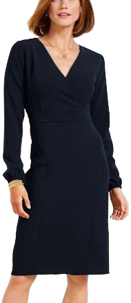 Women's Talbots Easy Travel Long Sleeve Dress