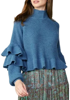 Women's Tiered Sleeve Sweater