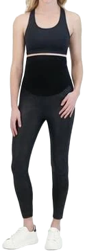 Time and Tru Women's Maternity Faux Leather Leggings